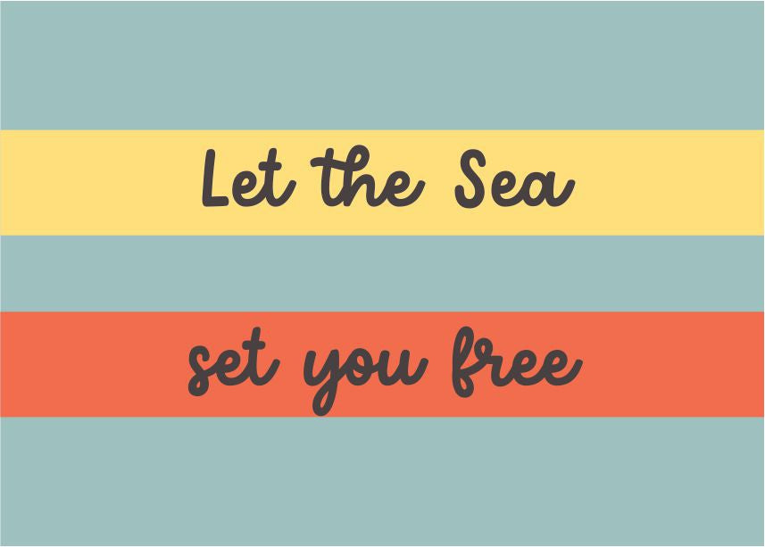 Quadro Infantil Let the Sea set you free