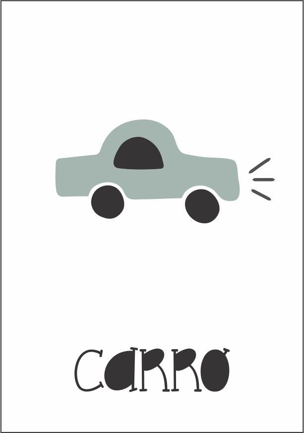 Quadro Infantil Carro