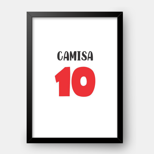 Quadro Infantil Camisa 10
