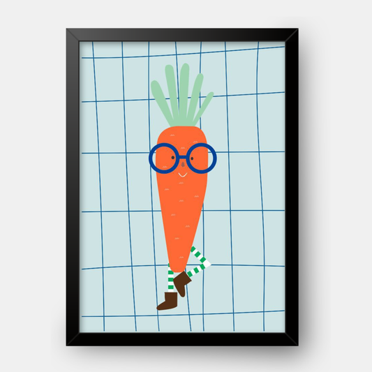Quadro Infantil cenoura