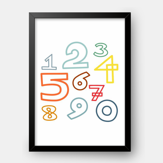Quadro Infantil Números