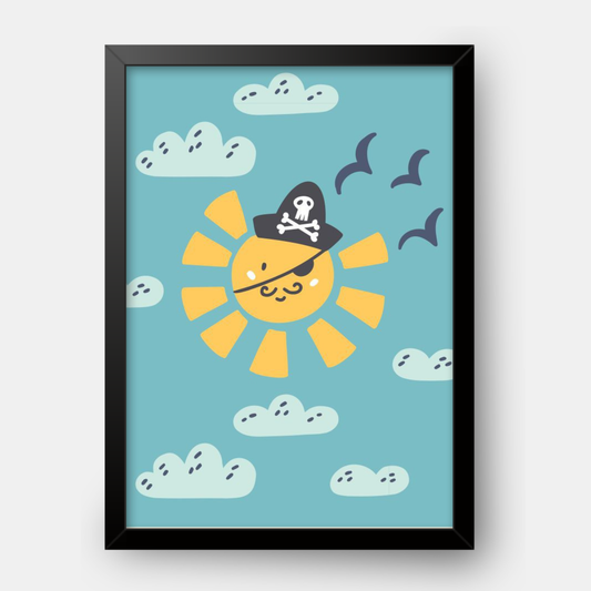 Quadro Infantil Sol de pirata