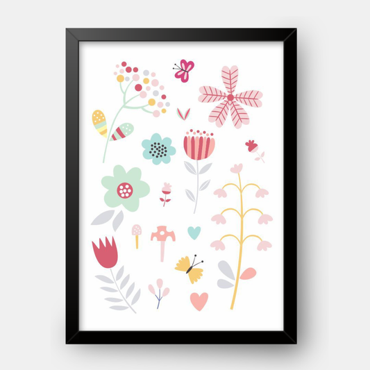 Quadro Infantil Flores