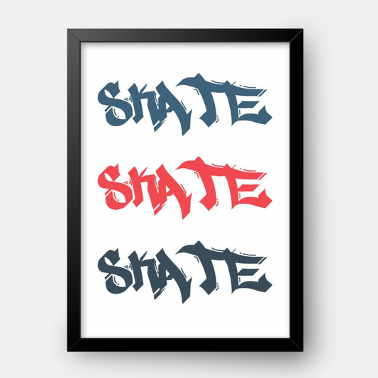 Quadro Infantil SK8 Grafitte