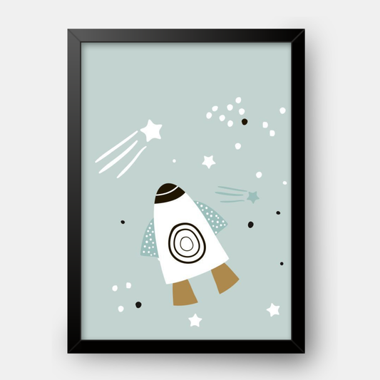 Quadro Infantil Foguete