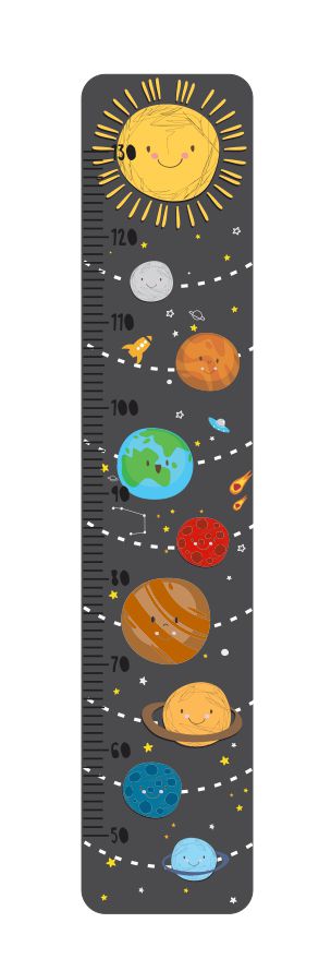 Régua de Crescimento Planetas