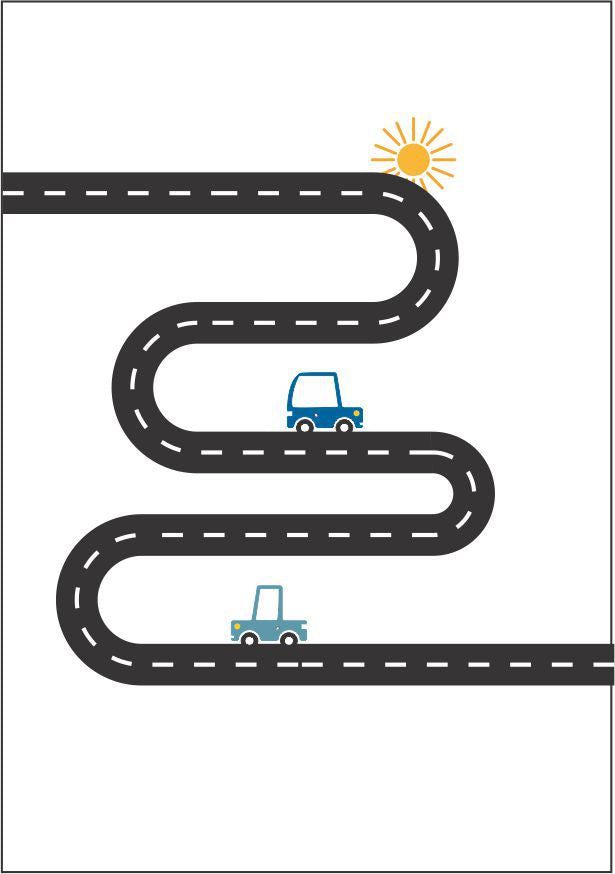Quadro Infantil Estrada Ensolarada