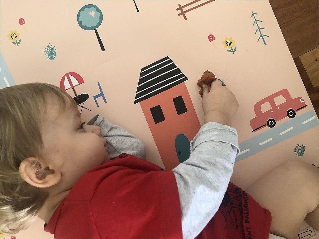 Tapete Playmat Urbano Rosa