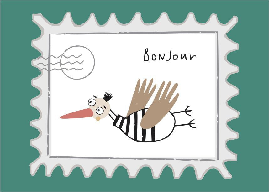 Quadro Infantil Bonjour