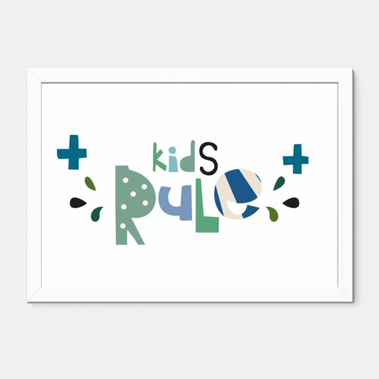 Quadro Infantil Kids Rule