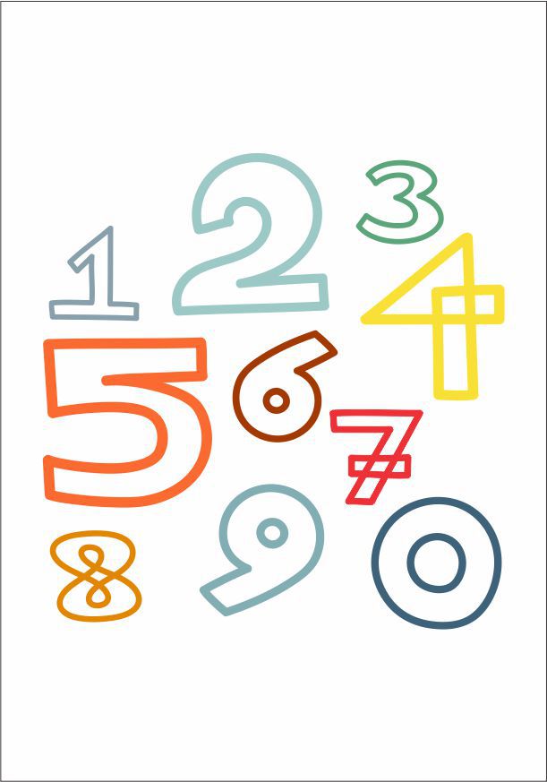 Quadro Infantil Números