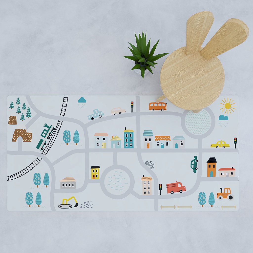Tapete Playmat Urbano Azul
