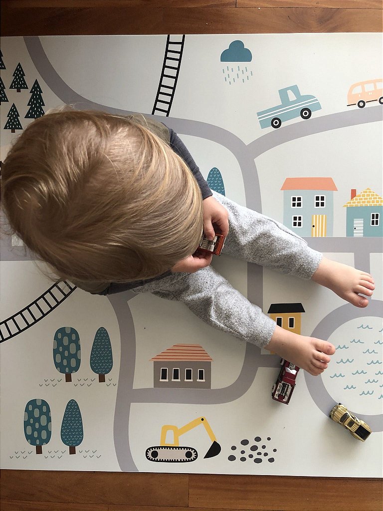 Tapete Playmat Urbano Azul
