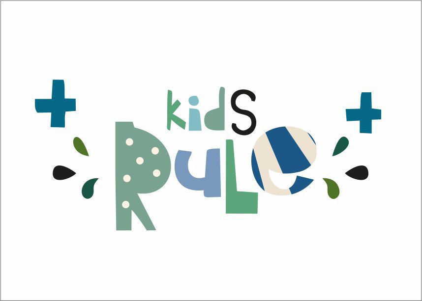 Quadro Infantil Kids Rule