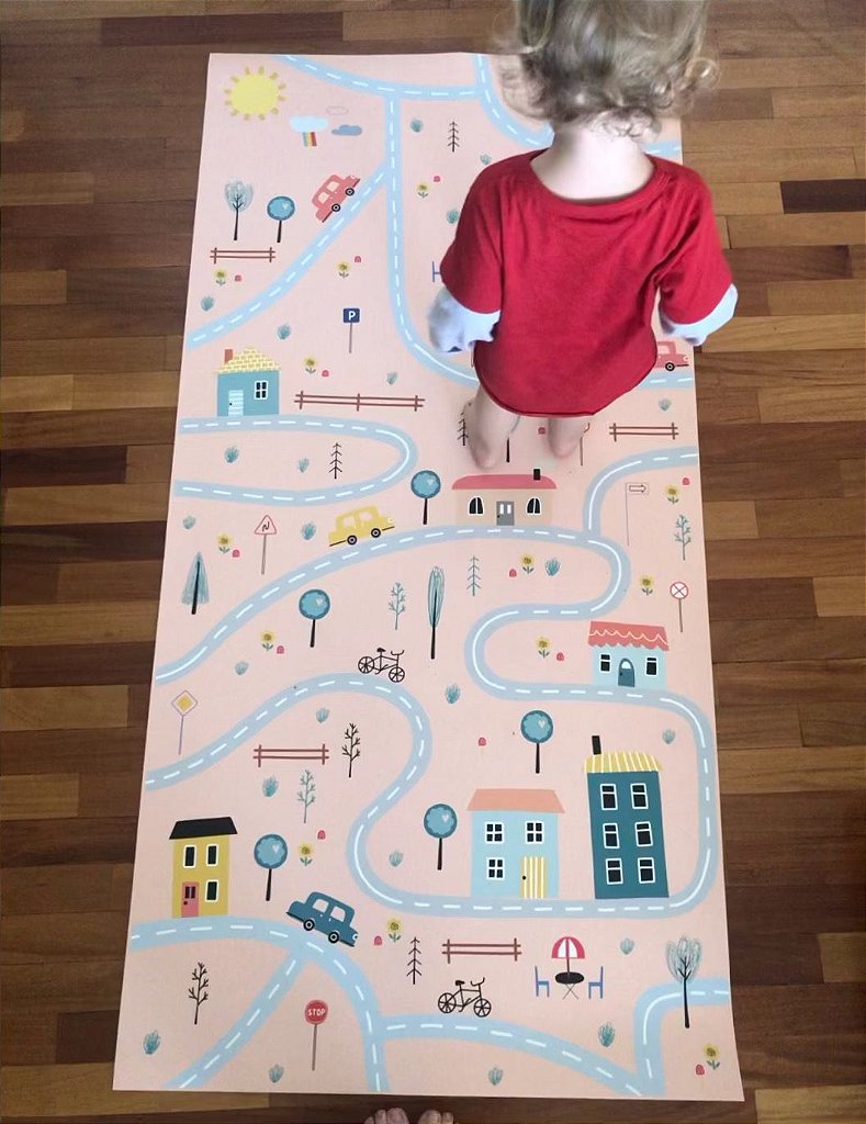 Tapete Playmat Urbano Rosa