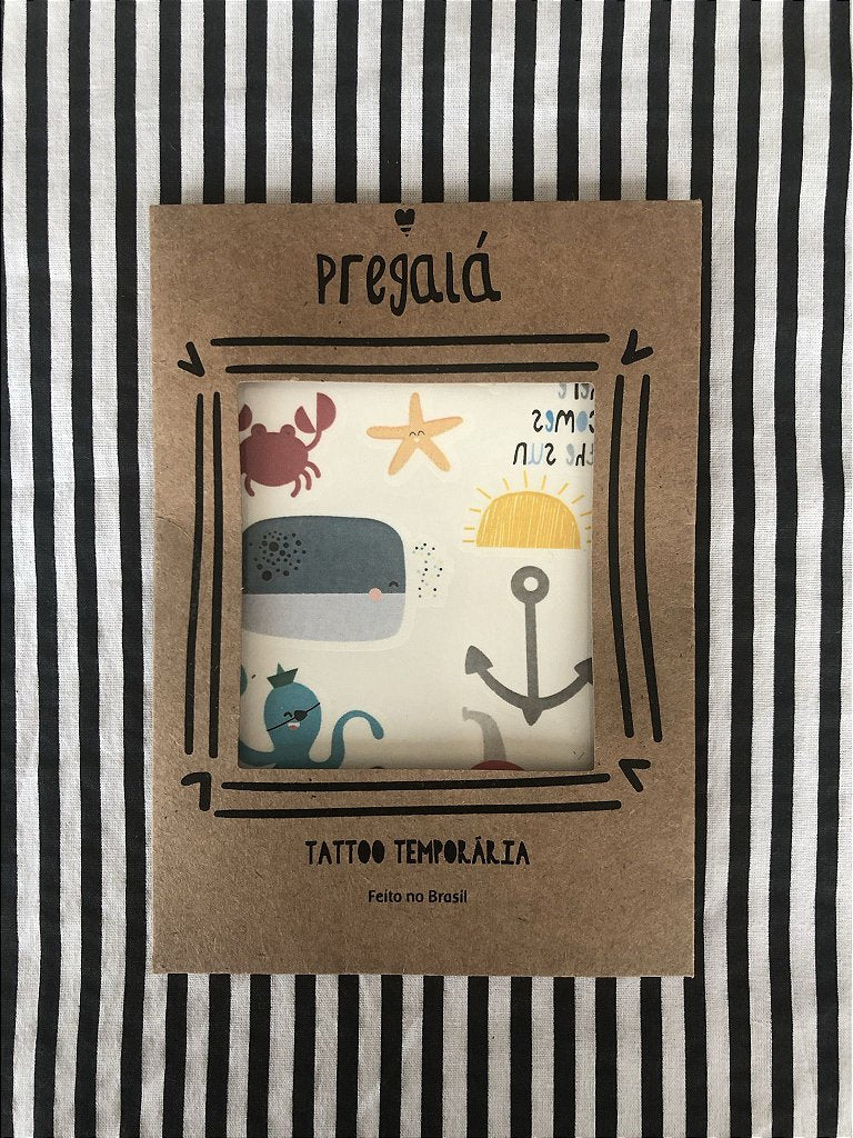 Tattoo Temporária Fundo do Mar