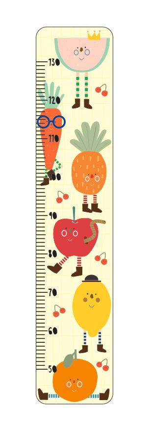 Régua de Crescimento Salada de Fruta