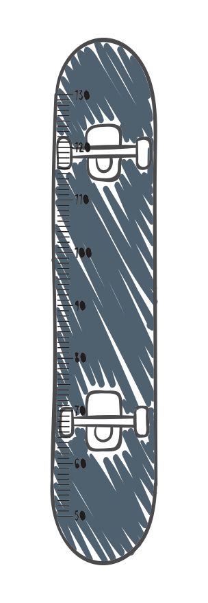 Régua de Crescimento SK8 Grafite