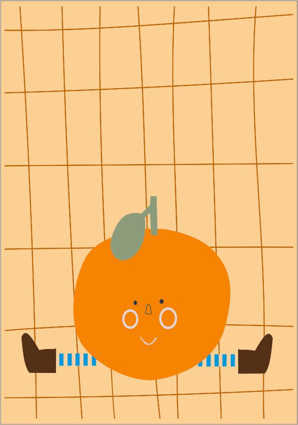 Quadro Infantil laranja