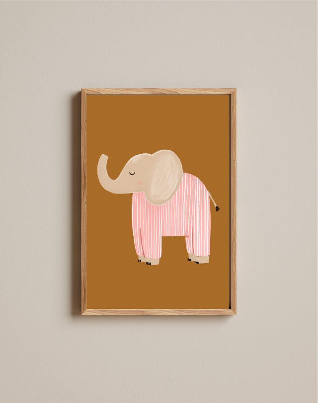 Quadro Aquarelado Elefante