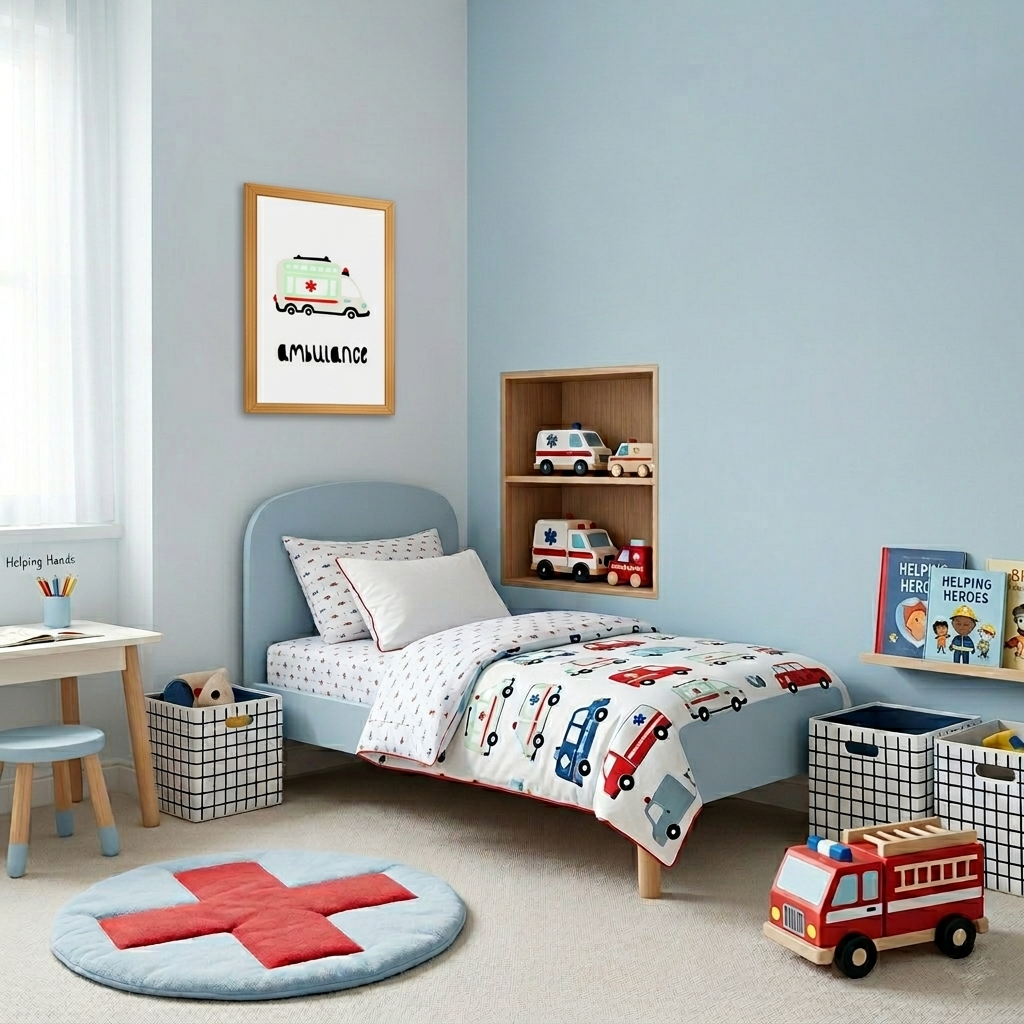 Quadro Infantil Ambulância
