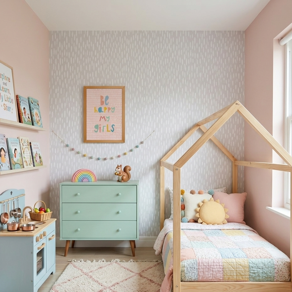 Quadro Infantil Be Happy My Girl