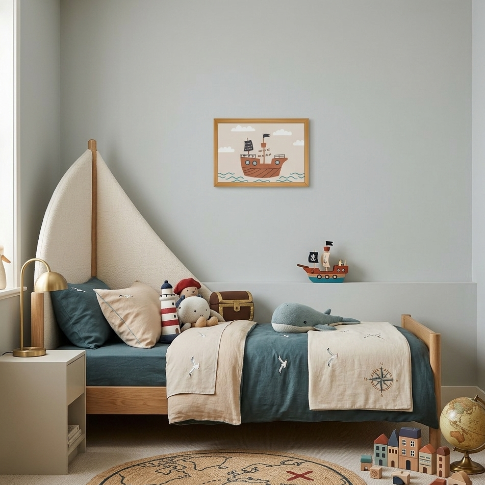 Quadro Infantil Navio pirata