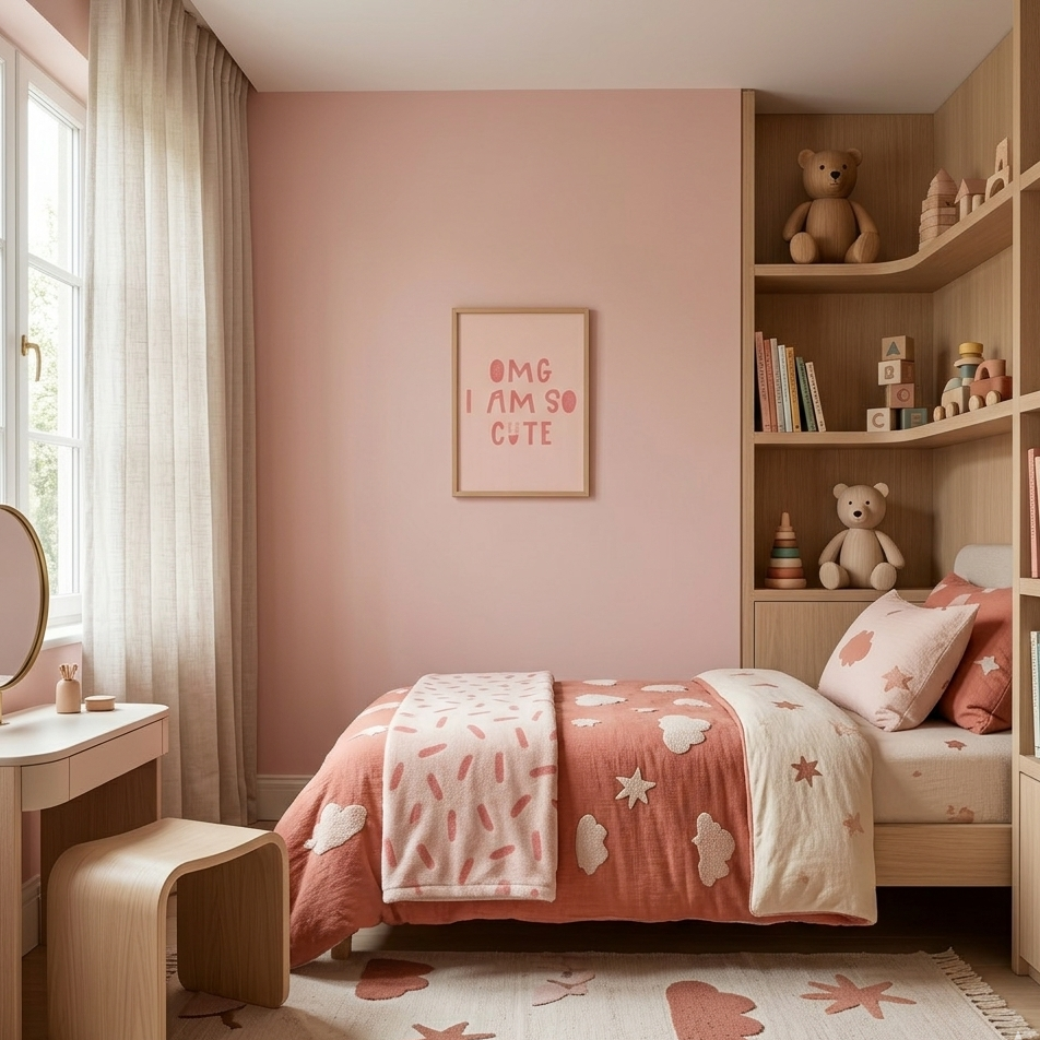 Quadro Infantil OMG I'm so Cute rosa