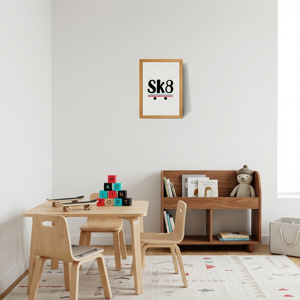 Quadro Infantil Sk8 Rodas