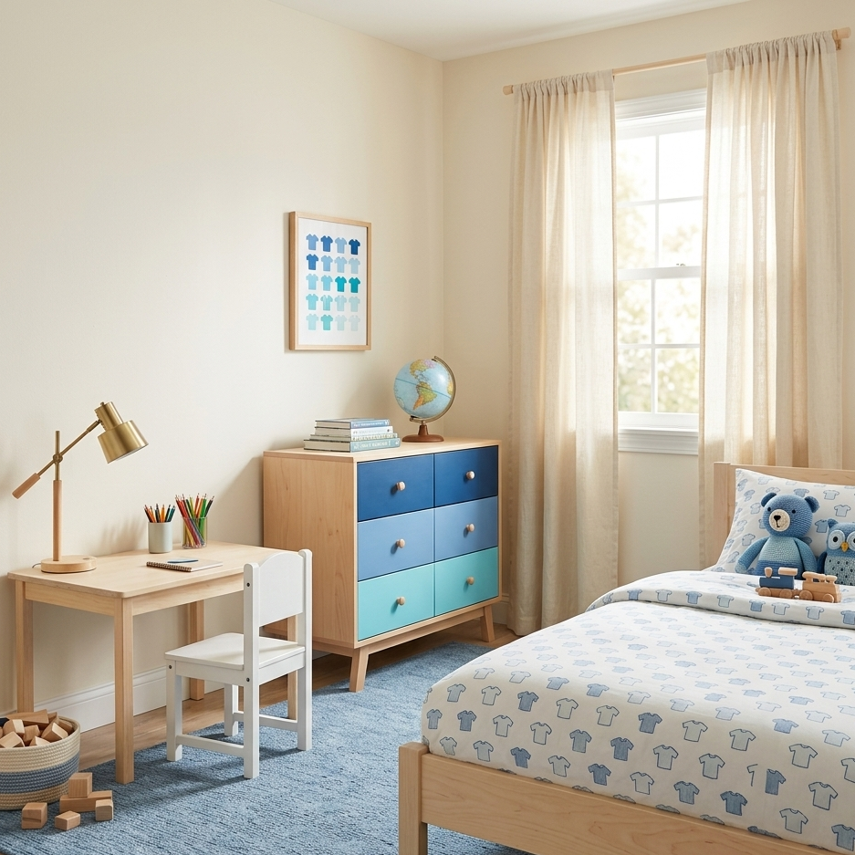 Quadro Infantil Camisetas Degradê