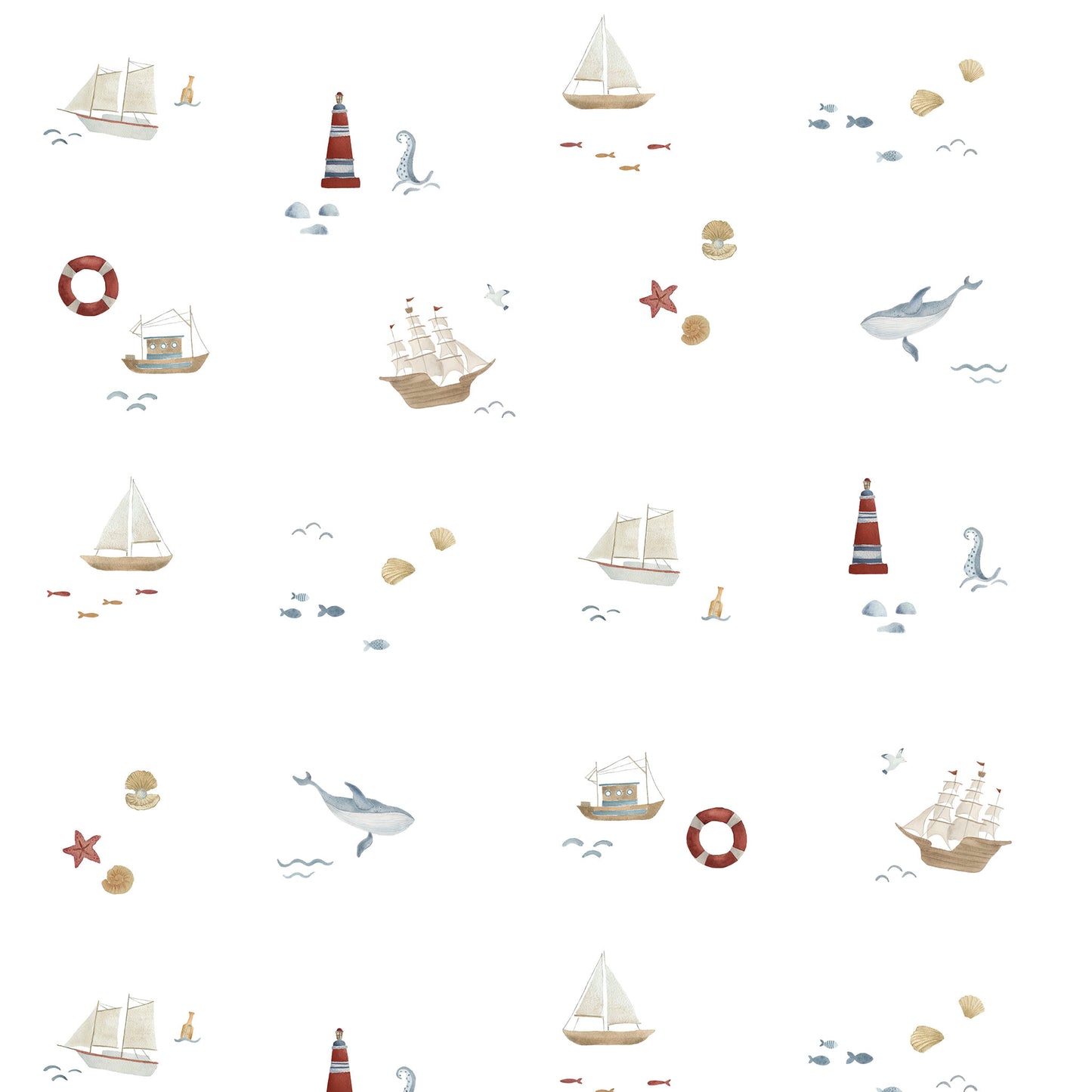 Papel de Parede Barquinhos