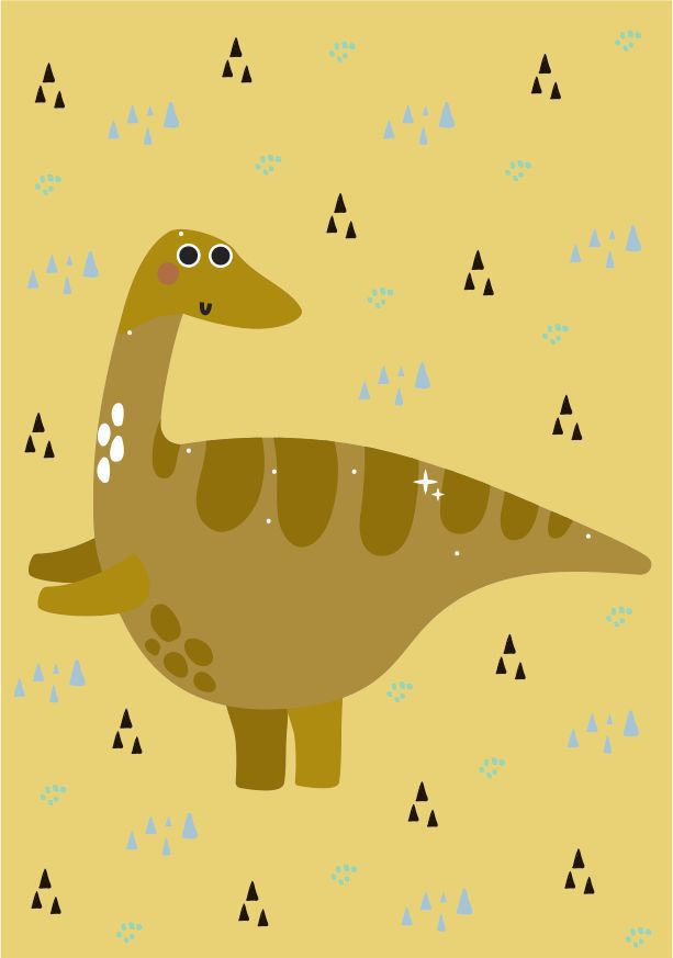 Quadro Infantil Bractossauro
