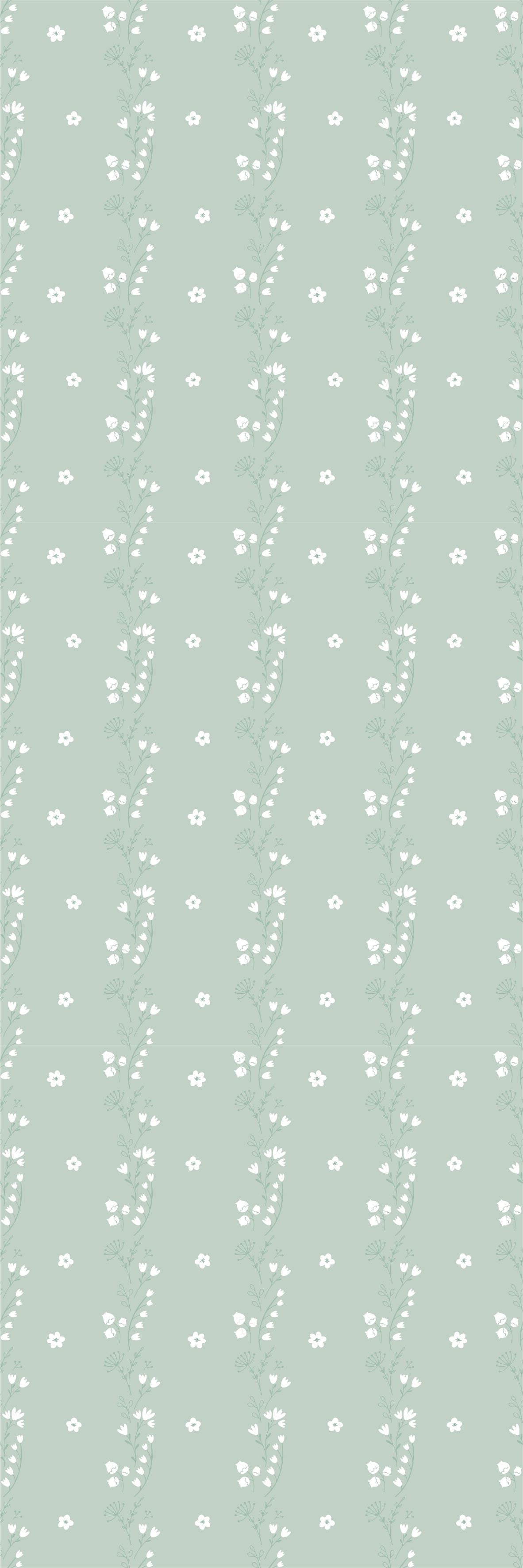 Papel de Parede Ramalhete Sálvia