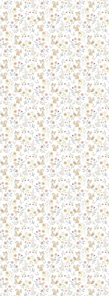 Papel de Parede Bichinhos Jardim Edimburgo