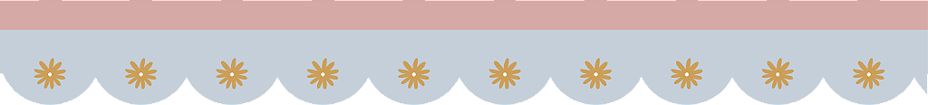Tira Adesiva Ondas Margaridas