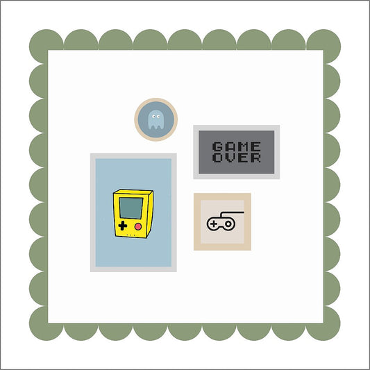 Composição de Quadros e Bastidor Tema Gamer