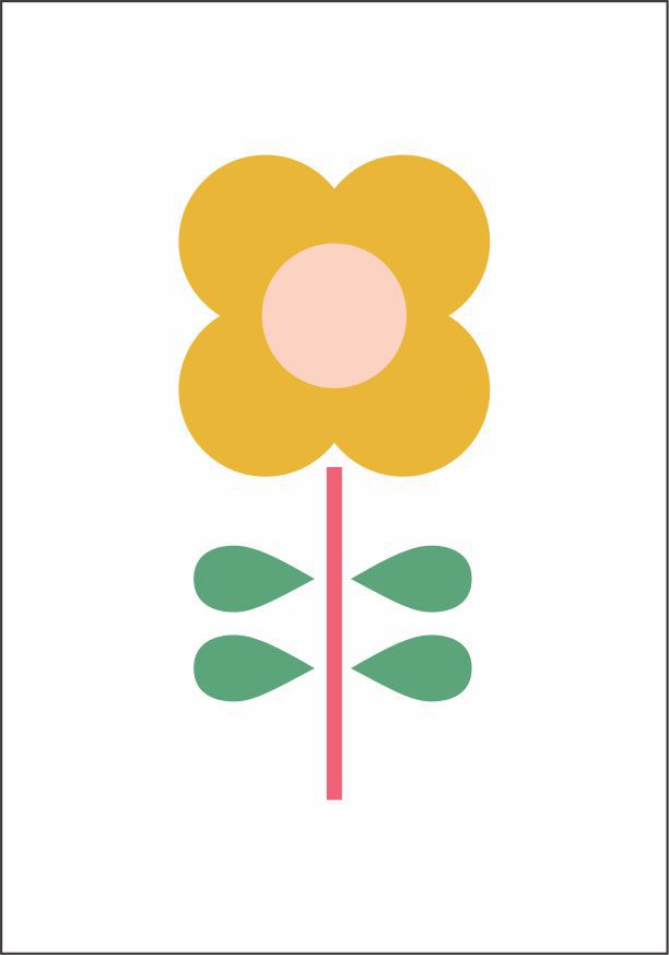 Quadro Infantil Flor do Campo
