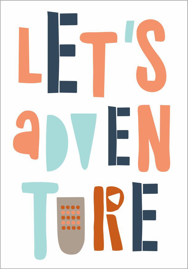 Quadro Infantil Lets Adventure