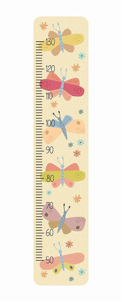 Régua de Crescimento Borboletinha
