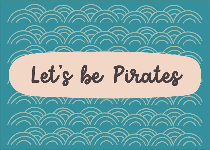 Quadro Infantil Let's be Pirates