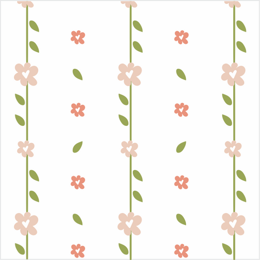 Papel de Parede Folk - Cordão Floral