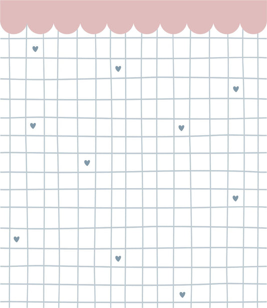 Papel de Parede Grid Coração