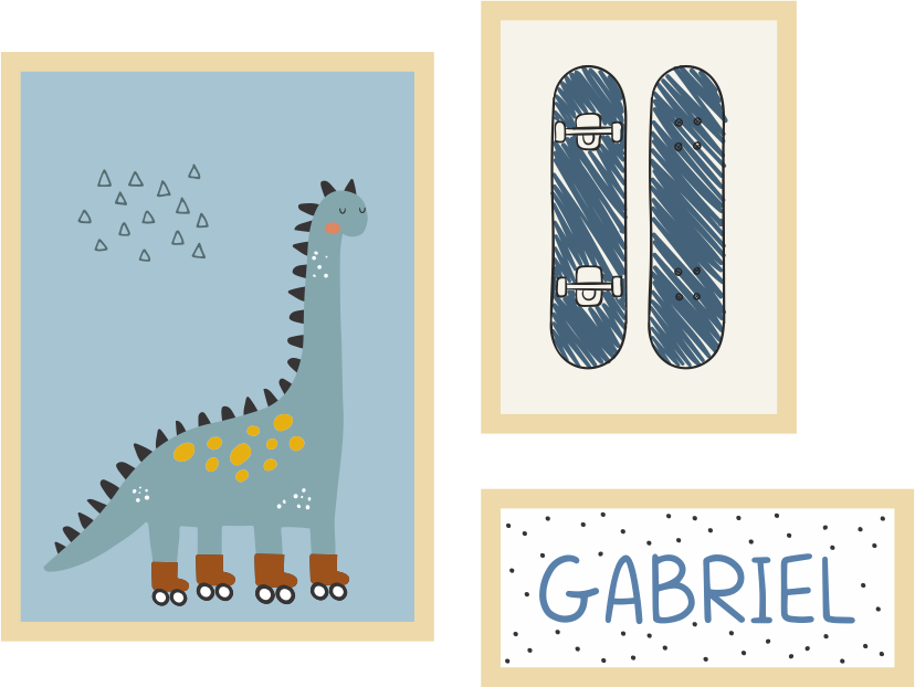 Kit quadros Gabriel