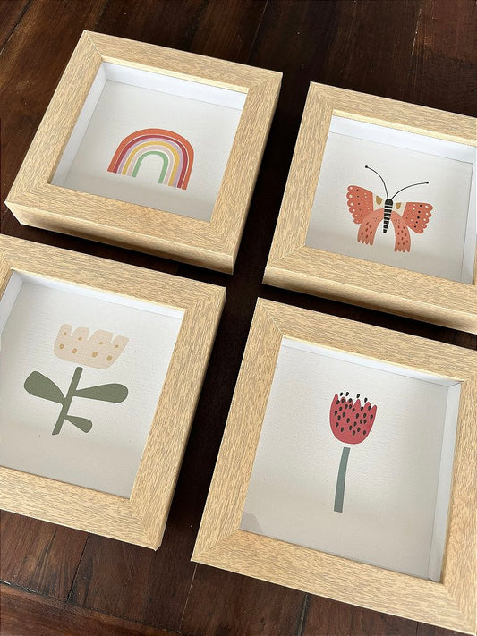 Kit Composição Caixa - Borboletas e Flores