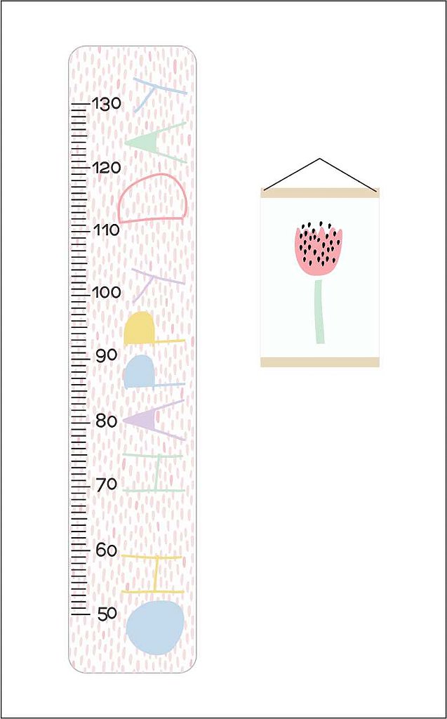 Kit Régua de Crescimento + Flâmula
