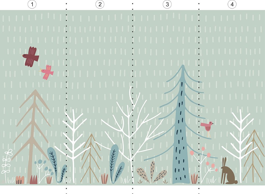 Painel de Parede Floresta Encantada