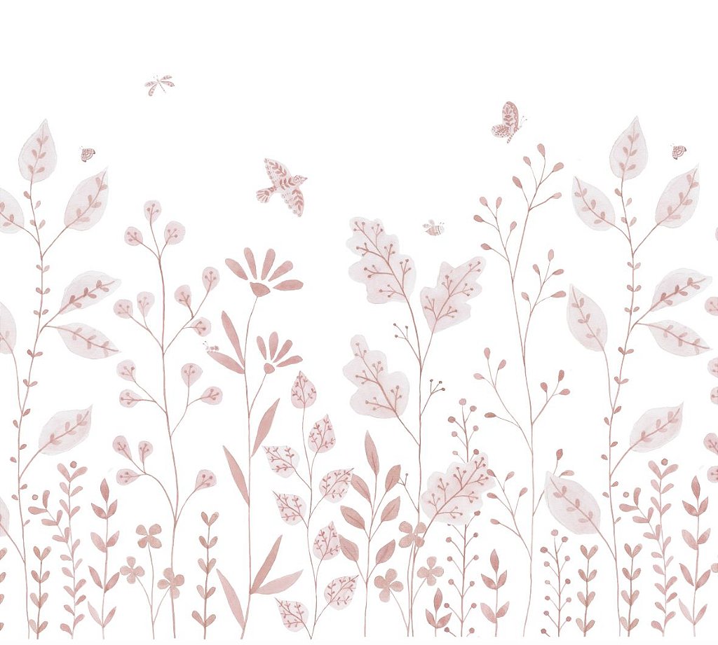 Papel de Parede Porcelana Jardim