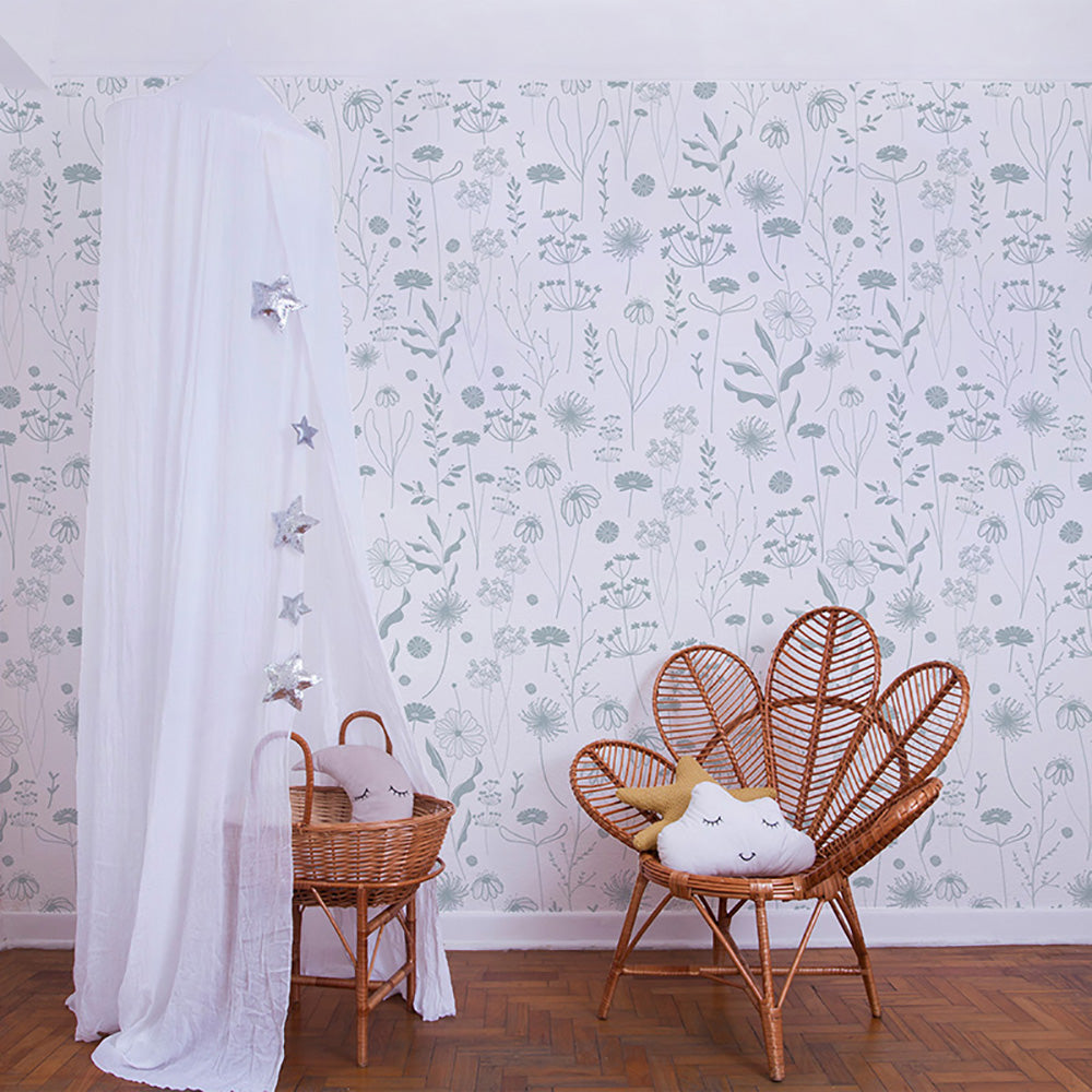 Papel de Parede Sheepy Flores do Campo