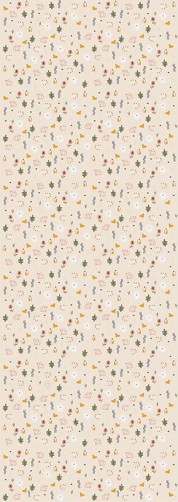 Papel de Parede Abstrato Flores