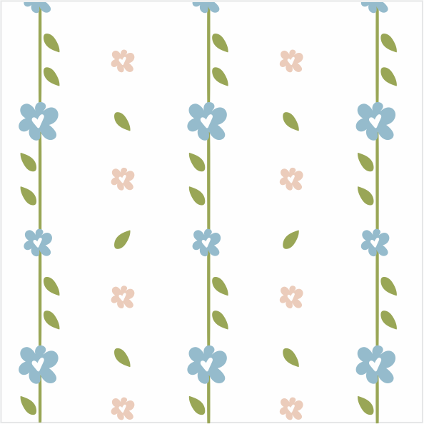 Papel de Parede Folk - Cordão Floral
